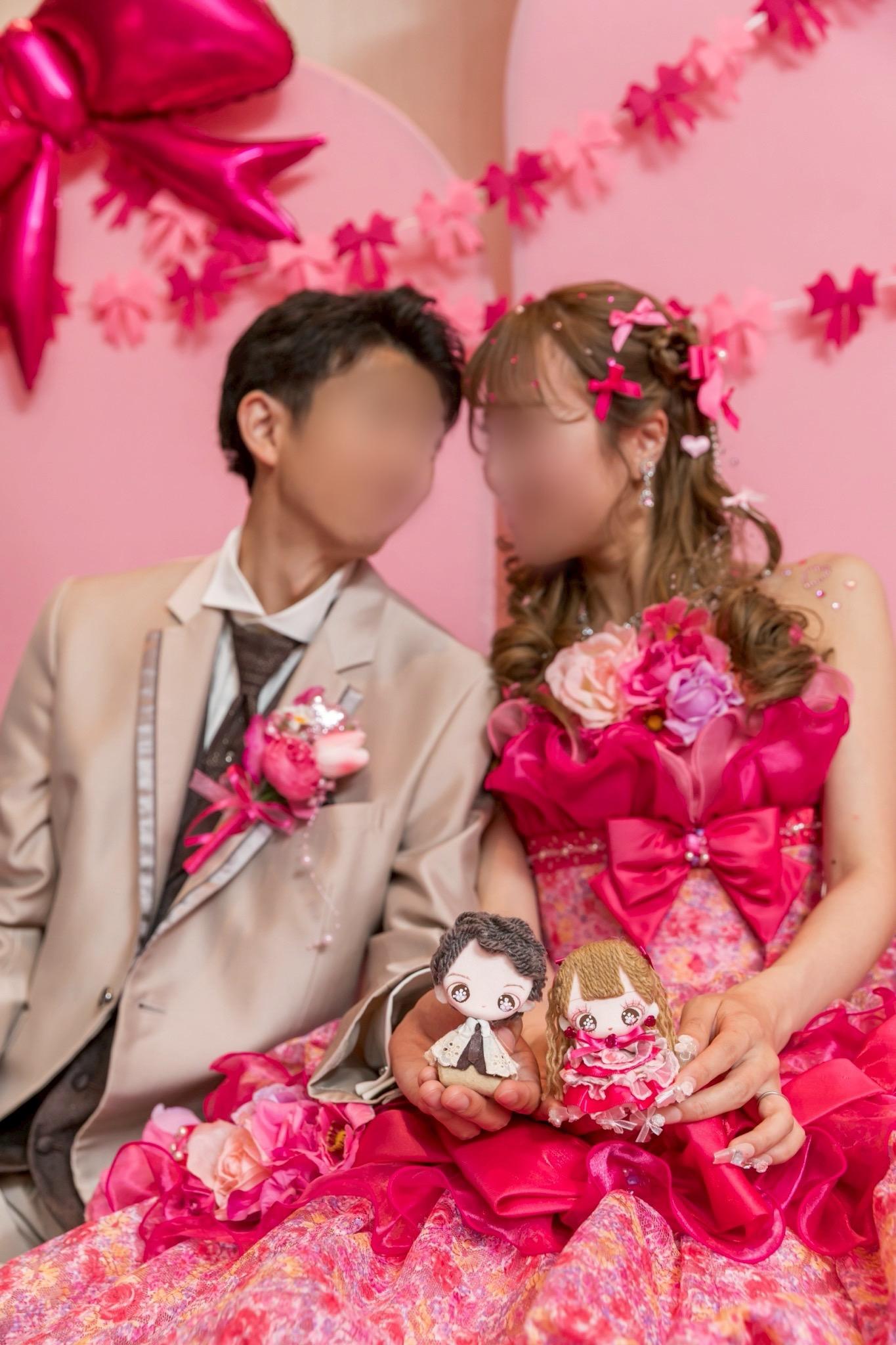 ウェディングドールオーダー 結婚式 カップル 家族 結婚式 ミニミ二ドール | 12枚目