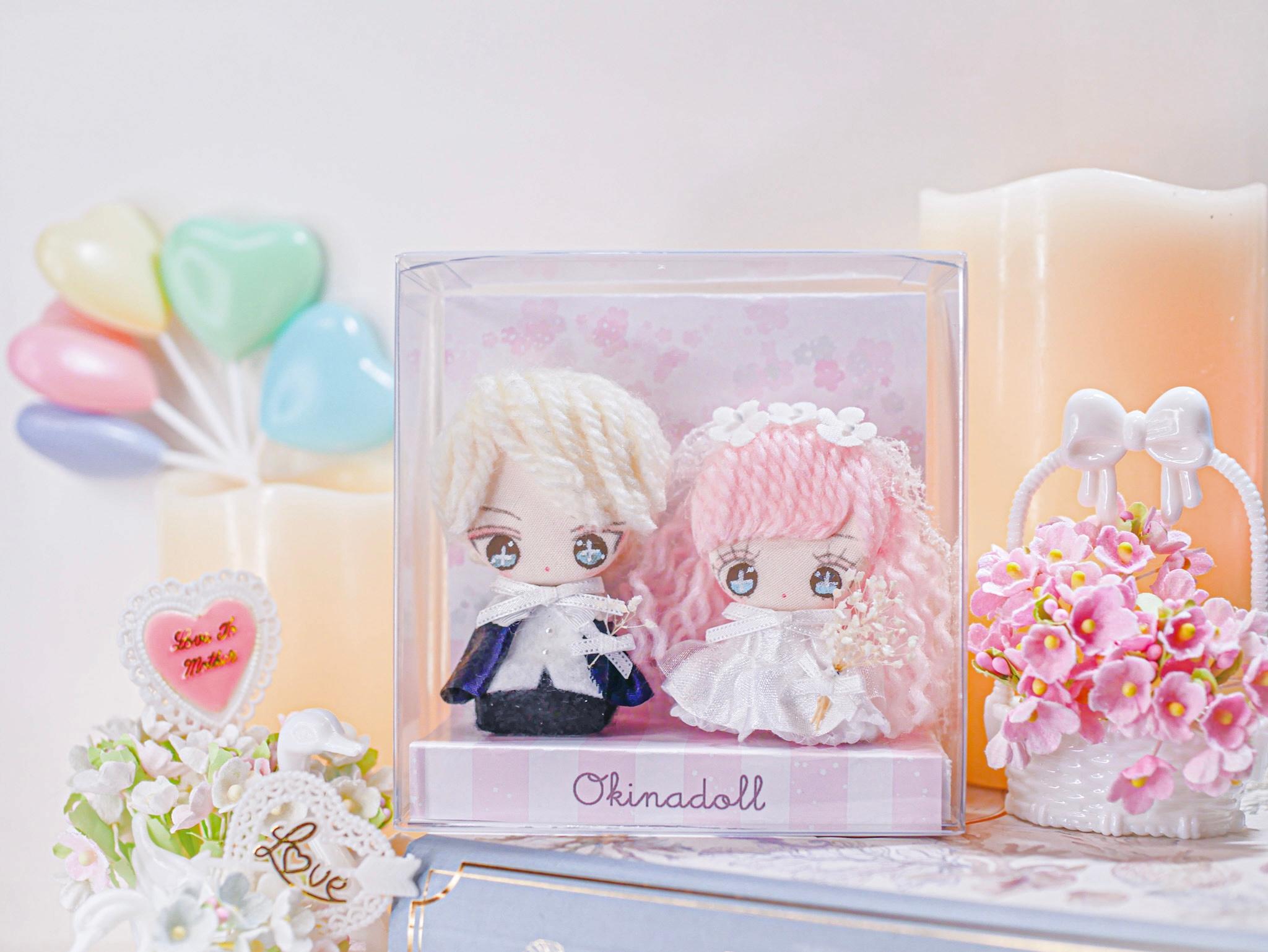 ウェディングドールオーダー 結婚式 カップル 家族 結婚式 ミニミ二ドール | 2枚目